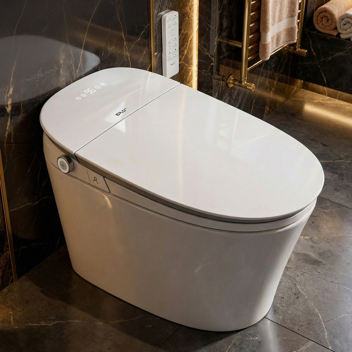 EPLO M1 Smart Elongated toilet Bidet 1000g Power Flush ADA Compliant Heated Seat