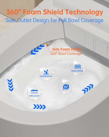 EPLO G20MAX Smart Bidet Toilet 1000g Power Flush WaterSense Moving Dryer