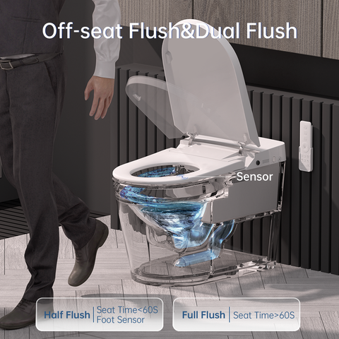 EPLO G20PRO Smart Bidet Toilet 1000g Power Flush WaterSense UVC Sanitize