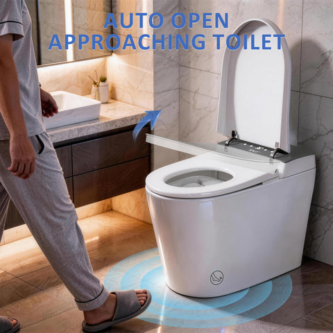 EPLO M3 Smart Elongated toilet Bidet ADA Compliant WaterSense Moving Dryer UVC Sanitize