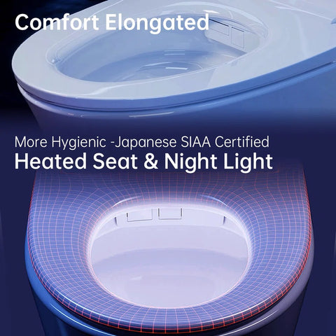 EPLO EQ7SE/IX7MT Smart Bidet Toilet One-piece Heated Seat Foam shield Warm dryer