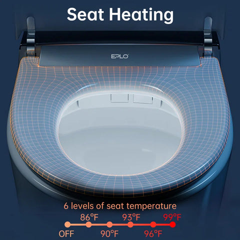 EPLO G20 Smart Bidet Toilet ADA Compliant AUTO Flush Warm Dryer