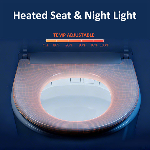 EPLO M3 Smart Elongated toilet Bidet ADA Compliant WaterSense Moving Dryer UVC Sanitize