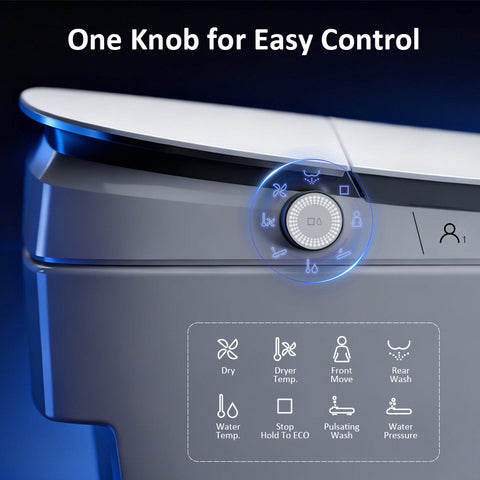 EPLO M1 Smart Elongated toilet Bidet 1000g Power Flush ADA Compliant Heated Seat